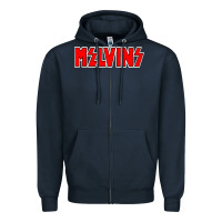 Navy melvins vocalis Zipper Hoodie - linhVisuals