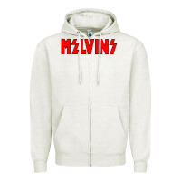 Oatmeal Heather melvins vocalis Zipper Hoodie - linhVisuals