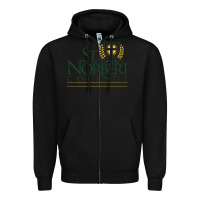 Black St. Norbert College Zipper Hoodie - linhVisuals