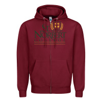 Burgundy St. Norbert College Zipper Hoodie - linhVisuals