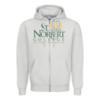 Dove Grey St. Norbert College Zipper Hoodie - linhVisuals
