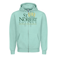Seafoam St. Norbert College Zipper Hoodie - linhVisuals