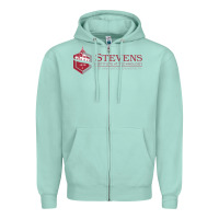 Seafoam Stevens Institute of Technology Zipper Hoodie - linhVisuals