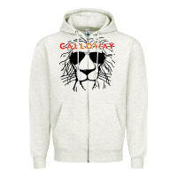 Oatmeal Heather clay calloway sketch Zipper Hoodie - linhVisuals