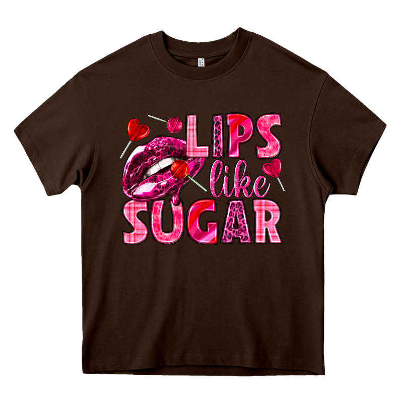 Lips Like Sugar Valentine's Day Heavy Core Tee by HowdyJamesFarm | Teevron