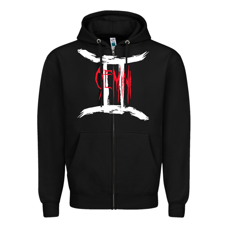 Zodiac Series Gemini Classic Zipper Hoodie by linhVisuals | Teevron