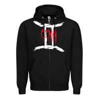 Black zodiac series gemini classic Zipper Hoodie - linhVisuals
