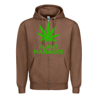 Chestnut plant manager weed pot cannabis flippin sweet gear transparent copy Zipper Hoodie - linhVisuals