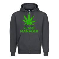Smoke plant manager weed pot cannabis flippin sweet gear transparent copy Zipper Hoodie - linhVisuals