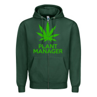 Sports Green plant manager weed pot cannabis flippin sweet gear transparent copy Zipper Hoodie - linhVisuals