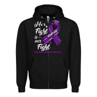 Black hodgkins lymphoma awareness t  shirt hodgkin's lymphoma awareness her Zipper Hoodie - linhVisuals