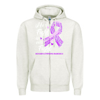 Oatmeal Heather hodgkins lymphoma awareness t  shirt hodgkin's lymphoma awareness her Zipper Hoodie - linhVisuals