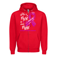Red hodgkins lymphoma awareness t  shirt hodgkin's lymphoma awareness her Zipper Hoodie - linhVisuals