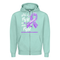 Seafoam hodgkins lymphoma awareness t  shirt hodgkin's lymphoma awareness her Zipper Hoodie - linhVisuals