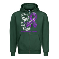 Sports Green hodgkins lymphoma awareness t  shirt hodgkin's lymphoma awareness her Zipper Hoodie - linhVisuals