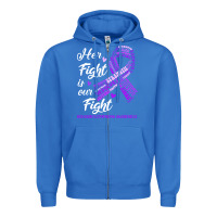 Hodgkins Lymphoma Awareness T  Shirt Hodgkin's Lymphoma Awareness Her Zipper Hoodie | Teevron