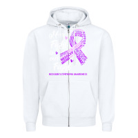 White hodgkins lymphoma awareness t  shirt hodgkin's lymphoma awareness her Zipper Hoodie - linhVisuals
