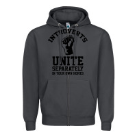 Smoke introverts unite Zipper Hoodie - linhVisuals