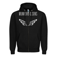 Black mumford and sons merch Zipper Hoodie - linhVisuals
