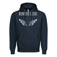 Navy mumford and sons merch Zipper Hoodie - linhVisuals