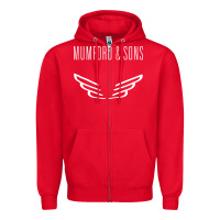 Red mumford and sons merch Zipper Hoodie - linhVisuals