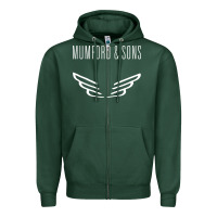 Sports Green mumford and sons merch Zipper Hoodie - linhVisuals
