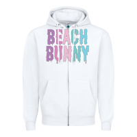 White beach bunny Zipper Hoodie - linhVisuals