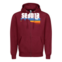 Burgundy cute retro i love sedona arizona desert sunset az t shirt Zipper Hoodie - linhVisuals