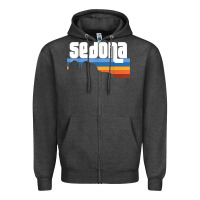 Charcoal Heather cute retro i love sedona arizona desert sunset az t shirt Zipper Hoodie - linhVisuals