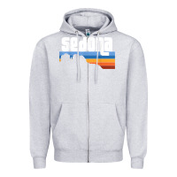 Heather Grey cute retro i love sedona arizona desert sunset az t shirt Zipper Hoodie - linhVisuals