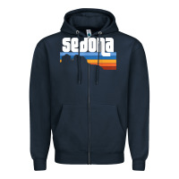 Navy cute retro i love sedona arizona desert sunset az t shirt Zipper Hoodie - linhVisuals