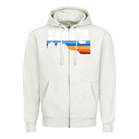 Oatmeal Heather cute retro i love sedona arizona desert sunset az t shirt Zipper Hoodie - linhVisuals