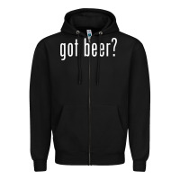 Black beer Zipper Hoodie - linhVisuals