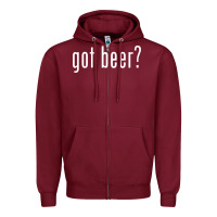 Burgundy beer Zipper Hoodie - linhVisuals