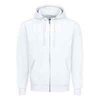 White beer Zipper Hoodie - linhVisuals