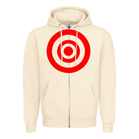 Sandshell bullseye target Zipper Hoodie - linhVisuals