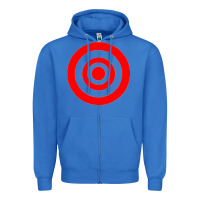 True Royal bullseye target Zipper Hoodie - linhVisuals