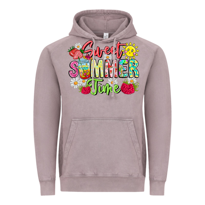 Sweet Summer Time Vintage Hoodie by CowhideDigitalArt | Teevron