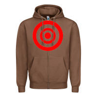 Chestnut bullseye target Zipper Hoodie - linhVisuals