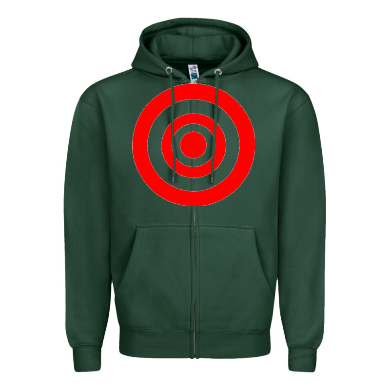 Bullseye Target Zipper Hoodie by linhVisuals | Teevron