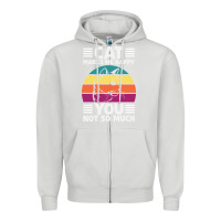 Dove Grey Funny Cat Lover Sarcastic Cat Memes Zipper Hoodie - linhVisuals