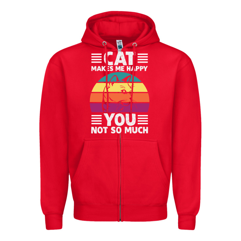 Funny Cat Lover Sarcastic Cat Memes Zipper Hoodie by linhVisuals | Teevron