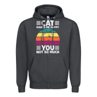 Smoke Funny Cat Lover Sarcastic Cat Memes Zipper Hoodie - linhVisuals