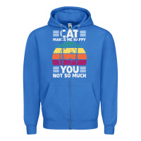 True Royal Funny Cat Lover Sarcastic Cat Memes Zipper Hoodie - linhVisuals