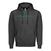 Charcoal Heather cathay pacific essential Zipper Hoodie - linhVisuals