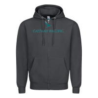 Smoke cathay pacific essential Zipper Hoodie - linhVisuals