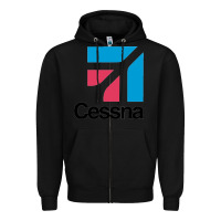 Black cessnas Zipper Hoodie - linhVisuals
