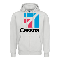 Dove Grey cessnas Zipper Hoodie - linhVisuals