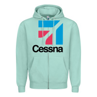 Seafoam cessnas Zipper Hoodie - linhVisuals