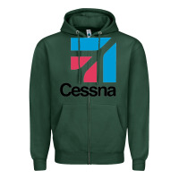 Sports Green cessnas Zipper Hoodie - linhVisuals